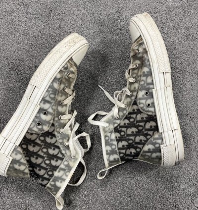 Christian Dior Cd Oblique High Tops B23 Sneakers Used 46