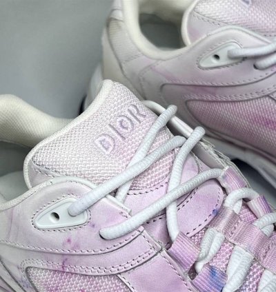 Christian Dior Cd1 Tie-dye Daniel Arsham Sneakers In Pink