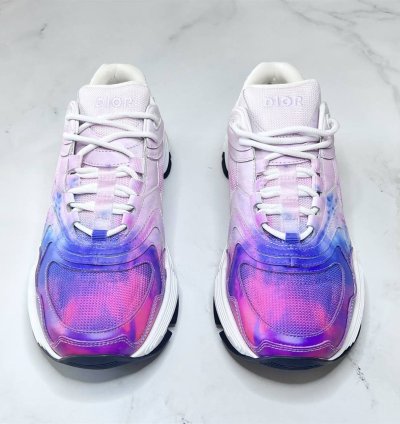 Christian Dior Cd1 Tie-dye Daniel Arsham Sneakers In Pink