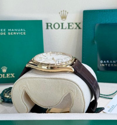 Rolex 1908 Yellow Gold White Dial Full Set 2024