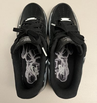 Nike Air Force 1 Low Black Skeleton Halloween
