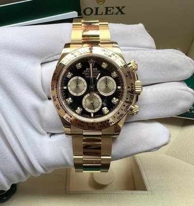 Rolex Daytona 2025 New Cosmograph Daytona Yellow Gold Black Diamond