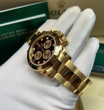 Rolex Daytona 2025 New Cosmograph Daytona Yellow Gold Black Diamond