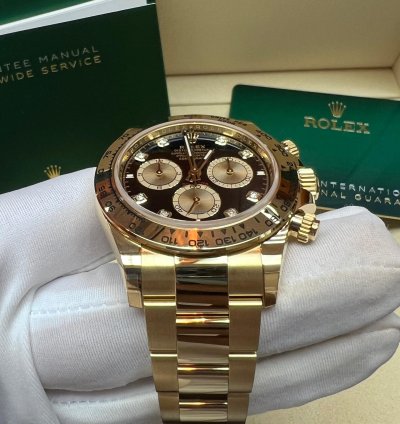Rolex Daytona 2025 New Cosmograph Daytona Yellow Gold Black Diamond