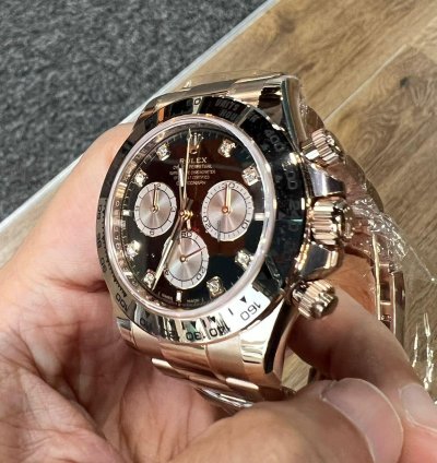 Rolex Daytona 2025 New Daytona Everose Gold Black Diamond
