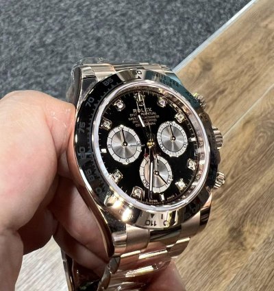 Rolex Daytona 2025 New Daytona Everose Gold Black Diamond
