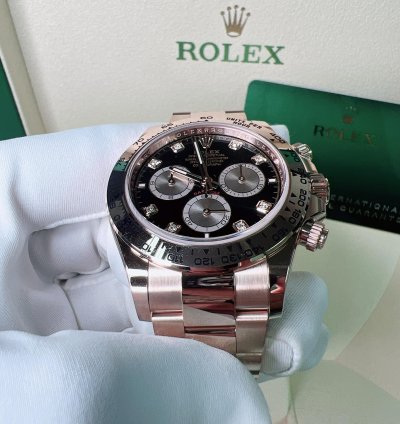 Rolex Daytona 2025 New Daytona Everose Gold Black Diamond
