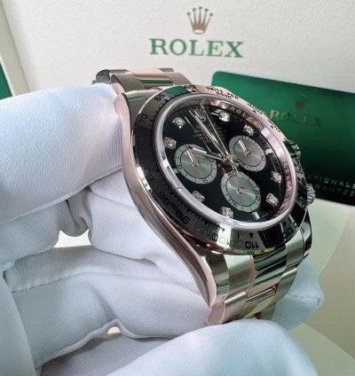 Rolex Daytona 2025 New Daytona Everose Gold Black Diamond