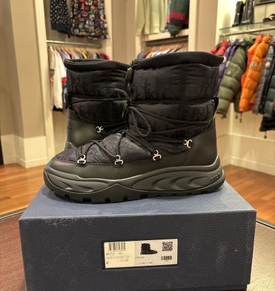 Christian Dior Nylon Oblique Snow Boot
