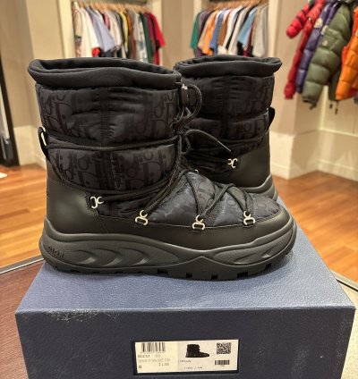 Christian Dior Nylon Oblique Snow Boot