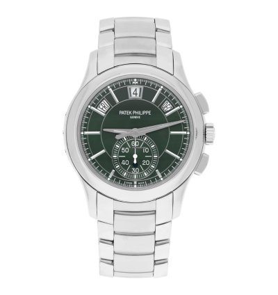 Patek Philippe Annual Calendar Chronograph Complications 5905 1a-001 Stainless Steel Watch Green Dial 2021