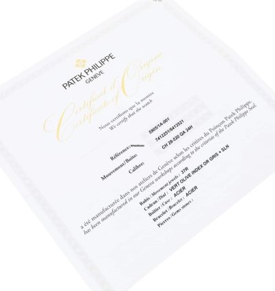 Patek Philippe Annual Calendar Chronograph Complications 5905 1a-001 Stainless Steel Watch Green Dial 2021