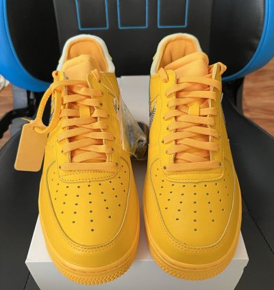 Nike Air Force 1 Low Off-white University Gold Ica Lemonade