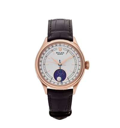 Rolex Cellini Moonphase 50535 Rose Gold White Dial Moon Phase