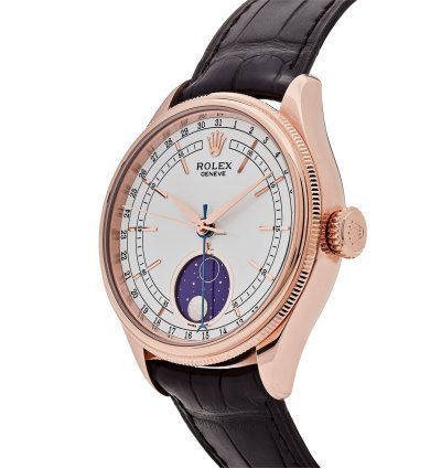 Rolex Cellini Moonphase 50535 Rose Gold White Dial Moon Phase
