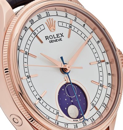 Rolex Cellini Moonphase 50535 Rose Gold White Dial Moon Phase