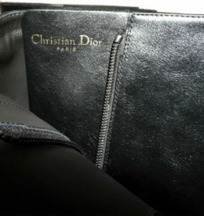Christian Dior Runway Diorodeo Riding Boots Black Leather