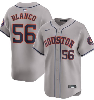 Ronel Blanco 56 Houston Astros Away Limited Men Jersey - Gray