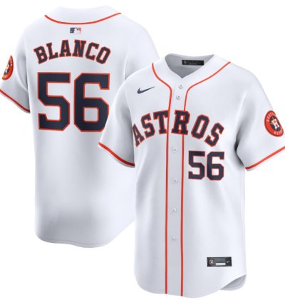 Ronel Blanco 56 Houston Astros Home Limited Men Jersey - White
