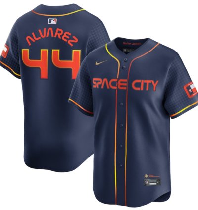 Yordan Alvarez 44 Houston Astros City Connect Limited Men Jersey - Navy