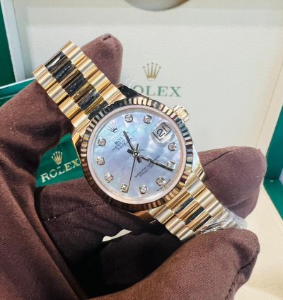Rolex Datejust 31 2024 New Datejust 31 Yellow Gold Mother Of Pearl Diamond