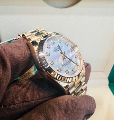 Rolex Datejust 31 2024 New Datejust 31 Yellow Gold Mother Of Pearl Diamond