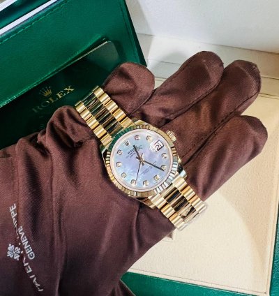 Rolex Datejust 31 2024 New Datejust 31 Yellow Gold Mother Of Pearl Diamond