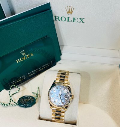 Rolex Datejust 31 2024 New Datejust 31 Yellow Gold Mother Of Pearl Diamond