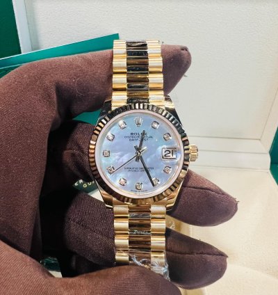 Rolex Datejust 31 2024 New Datejust 31 Yellow Gold Mother Of Pearl Diamond