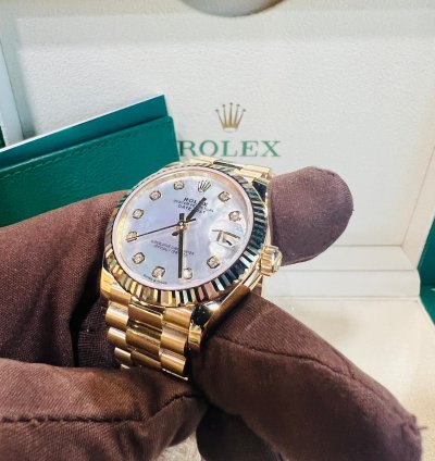 Rolex Datejust 31 2024 New Datejust 31 Yellow Gold Mother Of Pearl Diamond