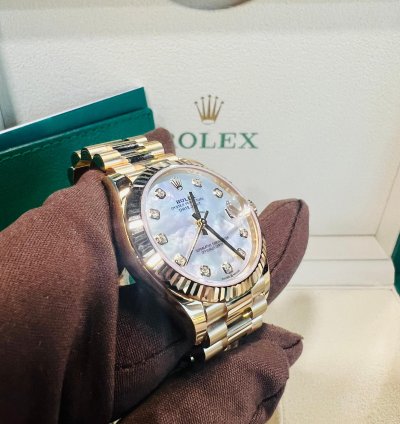 Rolex Datejust 31 2024 New Datejust 31 Yellow Gold Mother Of Pearl Diamond