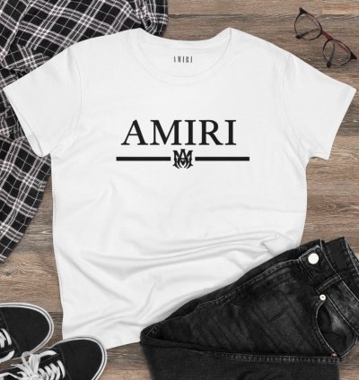 Amiri Core Womens Shirt White Softstyle Tee Made Usa