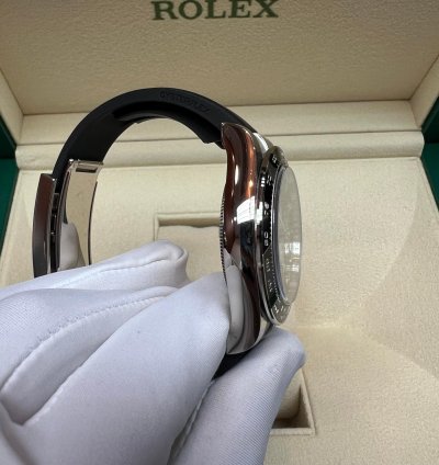 Rolex Daytona 2025 New Daytona White Gold Black Diamond Oysterflex