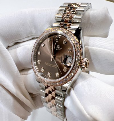 Rolex Datejust 31 2025 New Datejust 31 Everose Gold Chocolate Diamond Jubilee