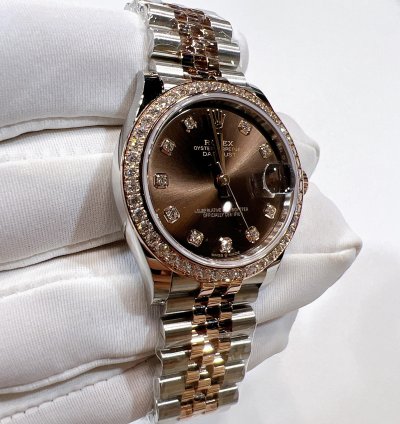 Rolex Datejust 31 2025 New Datejust 31 Everose Gold Chocolate Diamond Jubilee
