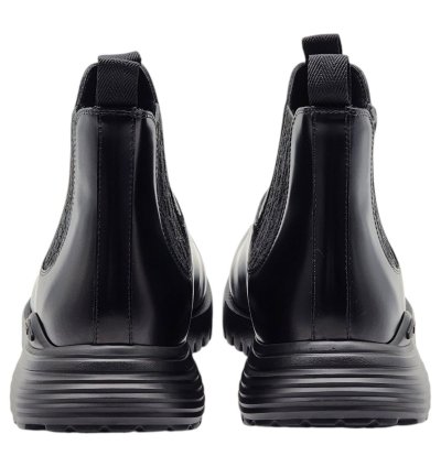 Combat Chelsea Boots - Polished Calfskin - Black - 45 12us
