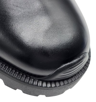 Combat Chelsea Boots - Polished Calfskin - Black - 45 12us