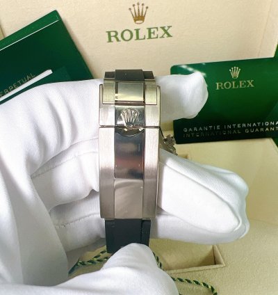 Rolex Daytona 2025 New Daytona White Gold Black Oysterflex