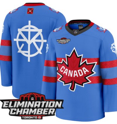 Men Seth Rollins Jersey Elimination Chamber Toronto 2025 Premium Stitched Royal