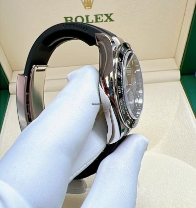 Rolex Daytona 2025 New Daytona White Gold Black Oysterflex