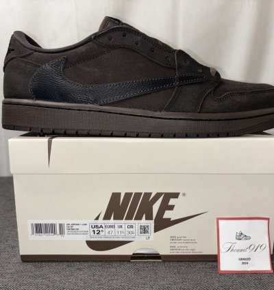 Nike Air Jordan 1 Low Travis Scott Dark Mocha 12 5