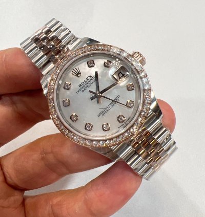 Rolex Datejust 31 2025 New Datejust 31 Everose Gold Mother Of Pearl Diamond Jubilee