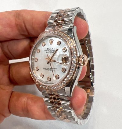 Rolex Datejust 31 2025 New Datejust 31 Everose Gold Mother Of Pearl Diamond Jubilee