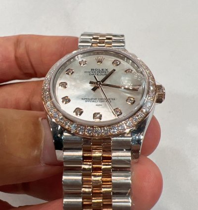 Rolex Datejust 31 2025 New Datejust 31 Everose Gold Mother Of Pearl Diamond Jubilee