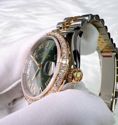 Rolex Datejust 31 2025 New Datejust 31 Green Roman Vi Diamond Jubilee