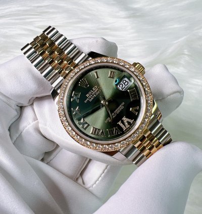 Rolex Datejust 31 2025 New Datejust 31 Green Roman Vi Diamond Jubilee