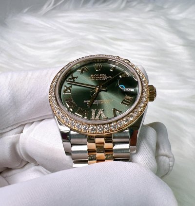 Rolex Datejust 31 2025 New Datejust 31 Green Roman Vi Diamond Jubilee