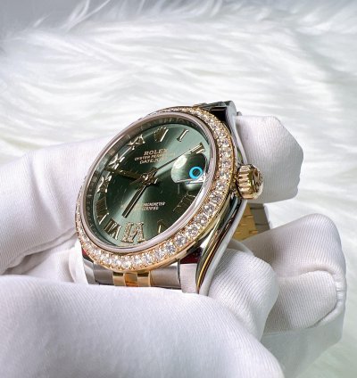 Rolex Datejust 31 2025 New Datejust 31 Green Roman Vi Diamond Jubilee