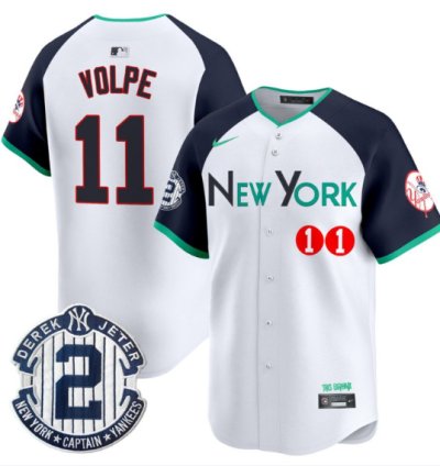 Anthony Volpe Jersey 11 New York Yankees City Connect Vapor Premier Limited Stitched Alternate