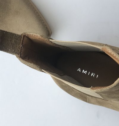 Crepe Suede Point-toe Chelsea Boots